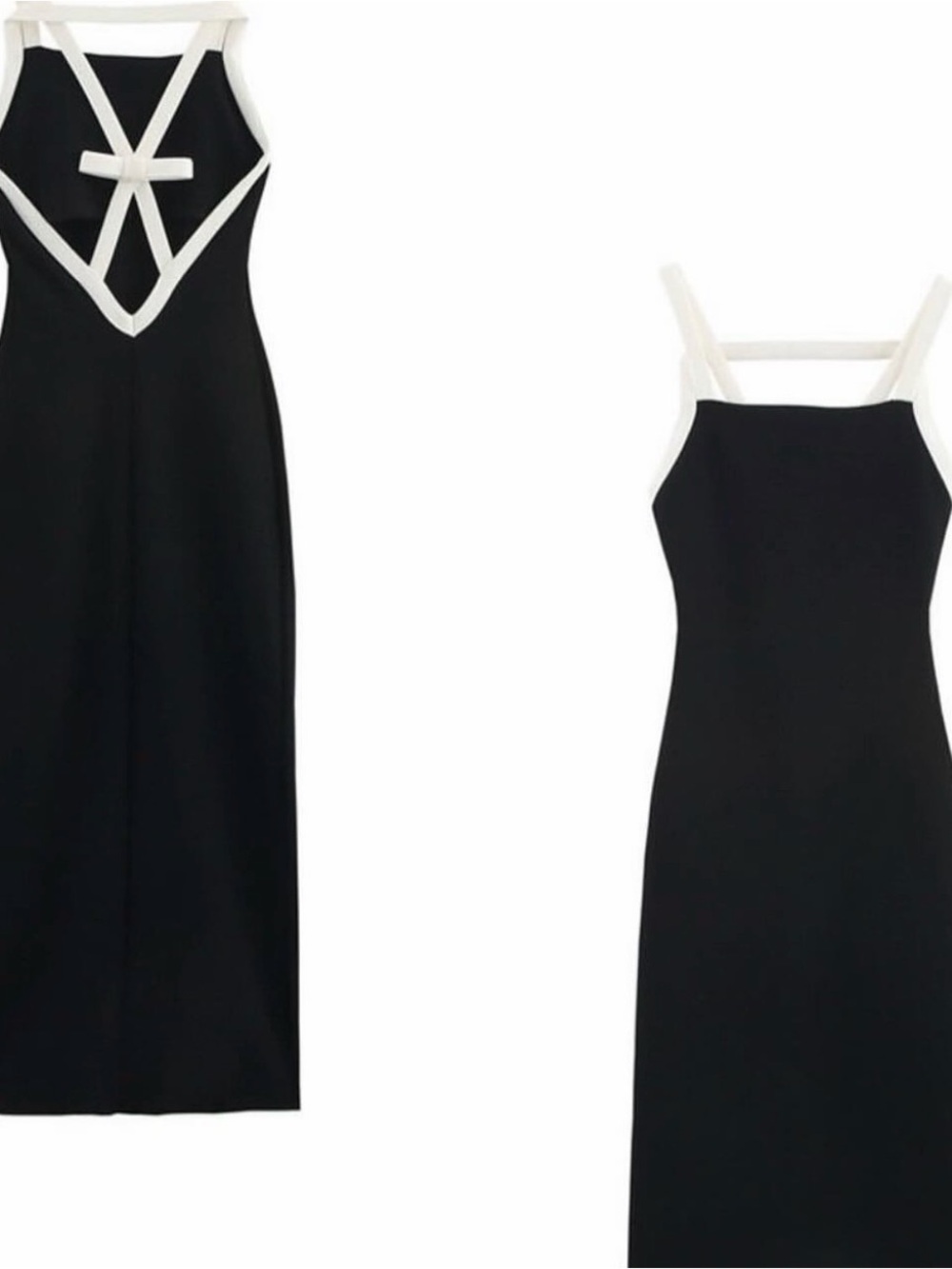 Zara Black Dress with White Strappy Back - Picture 16 of 16